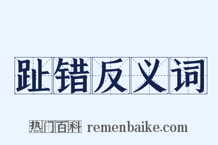 趾错反义词是什么意思的图片